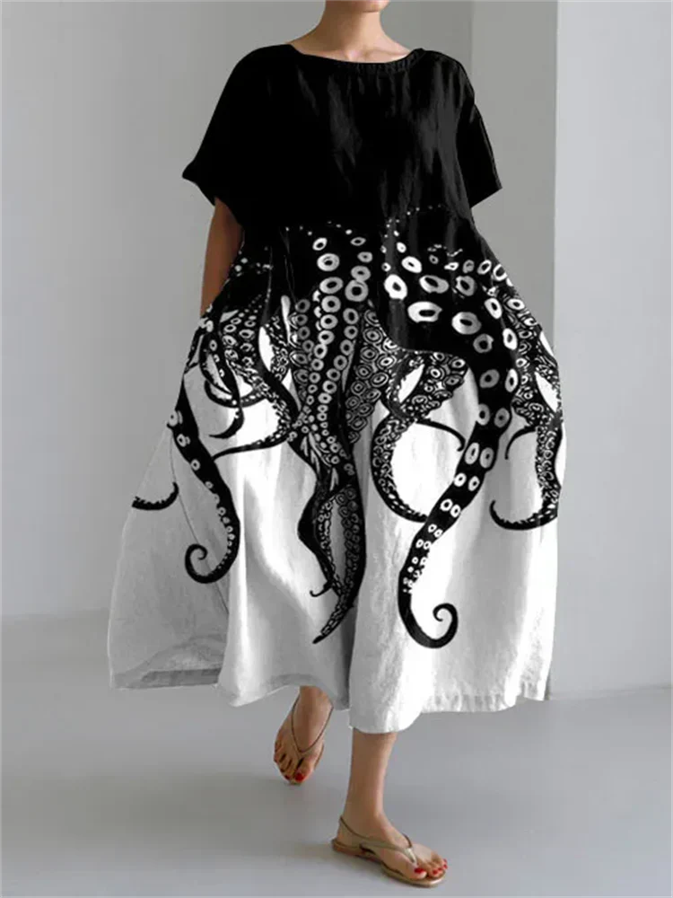 RAFFAELLA | Artistic Summer Dress with Freedom of Movement and Unique Style for Casual Days