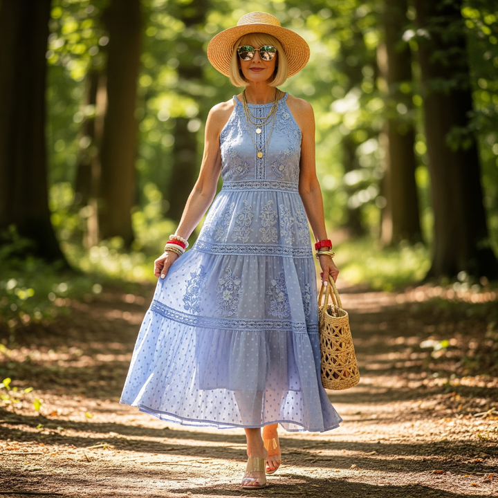 Lola - Maxi Dress with Boho Lace