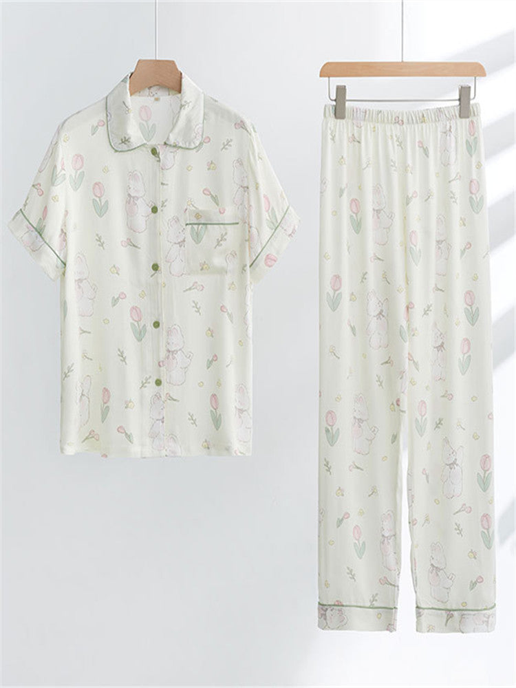 Ensemble de vêtements de nuit en gaze de coton et bambou