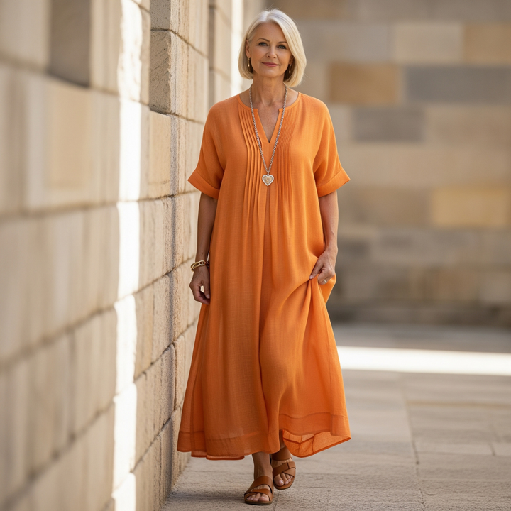 Ashley - Comfy V-Neck Dress