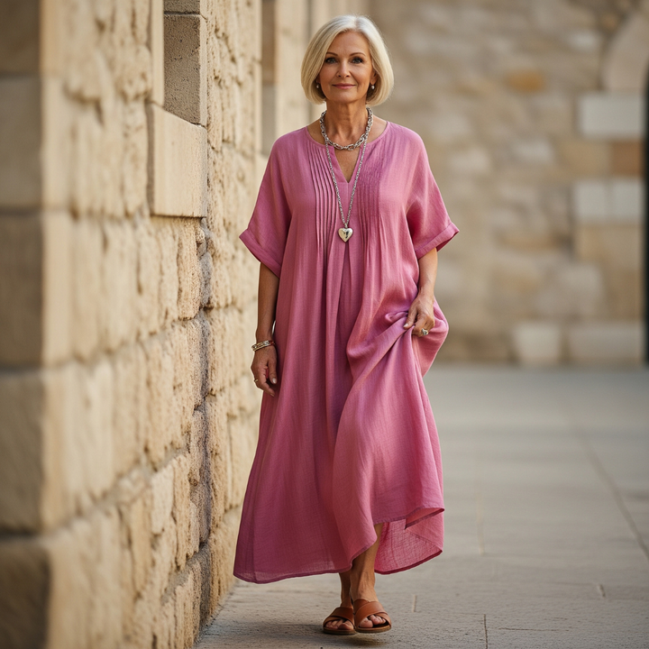 Ashley - Comfy V-Neck Dress