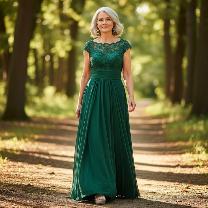 The Elisean Forest Lace Gown