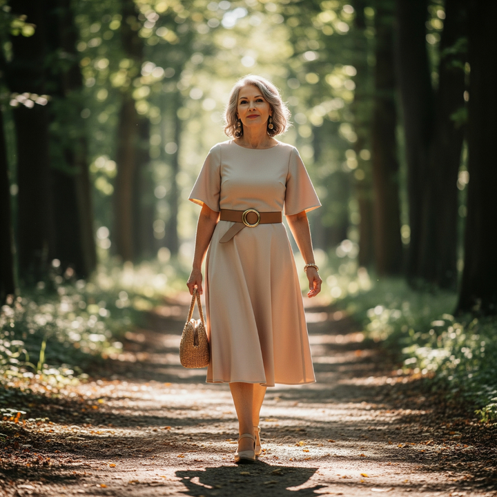 Francine™ Belted Midi Dress