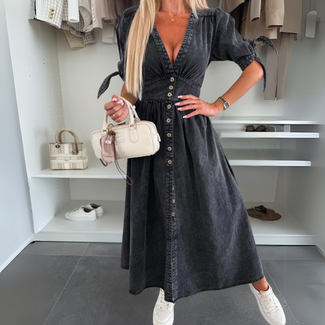 SANDRA™ | ELEGANT LONG BUTTON-DOWN DRESS (ALMOST SOLD OUT!)