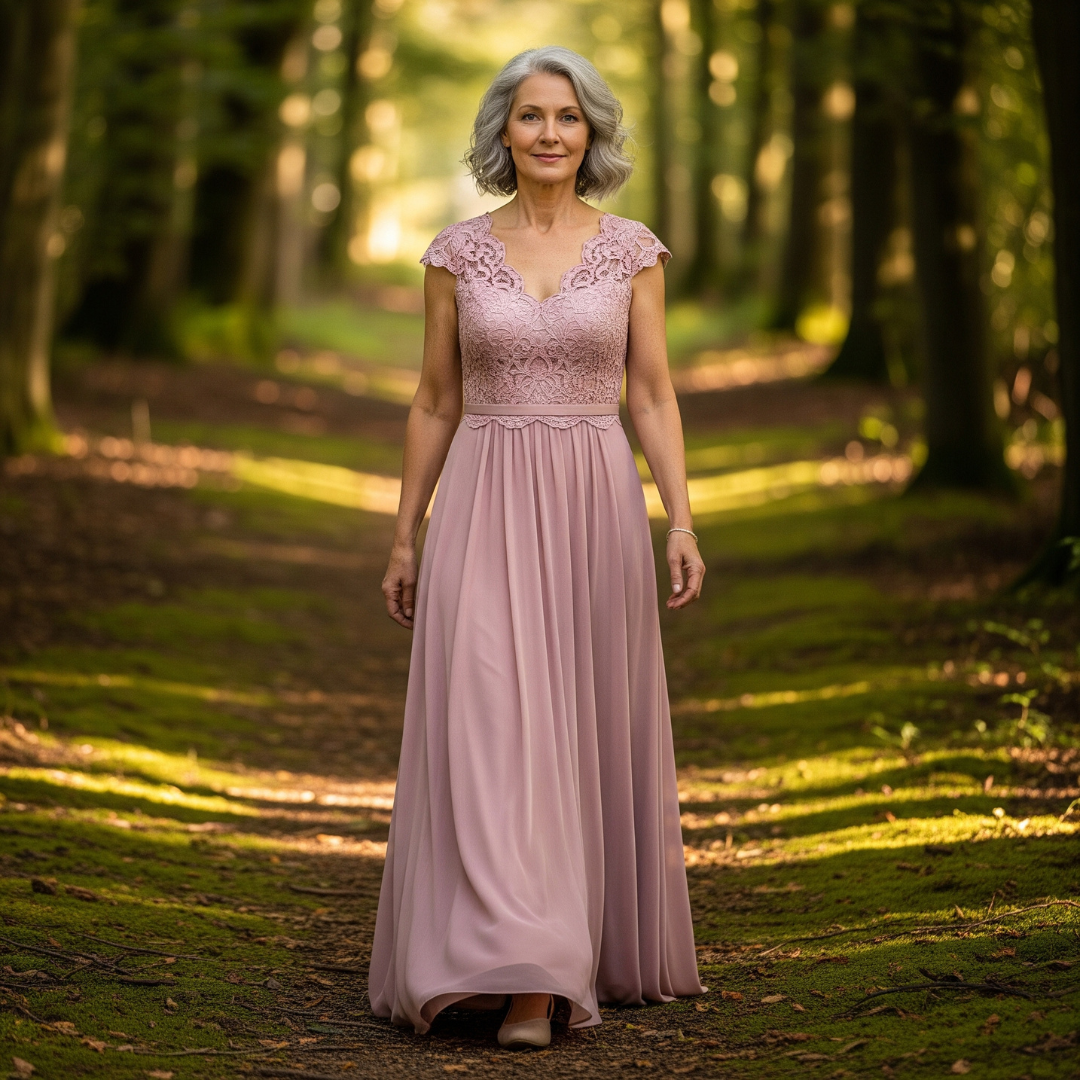 Isabelle Soft Lace Gown