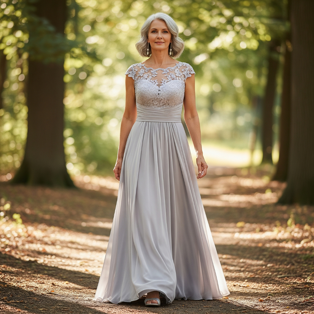 The Elisean Forest Lace Gown
