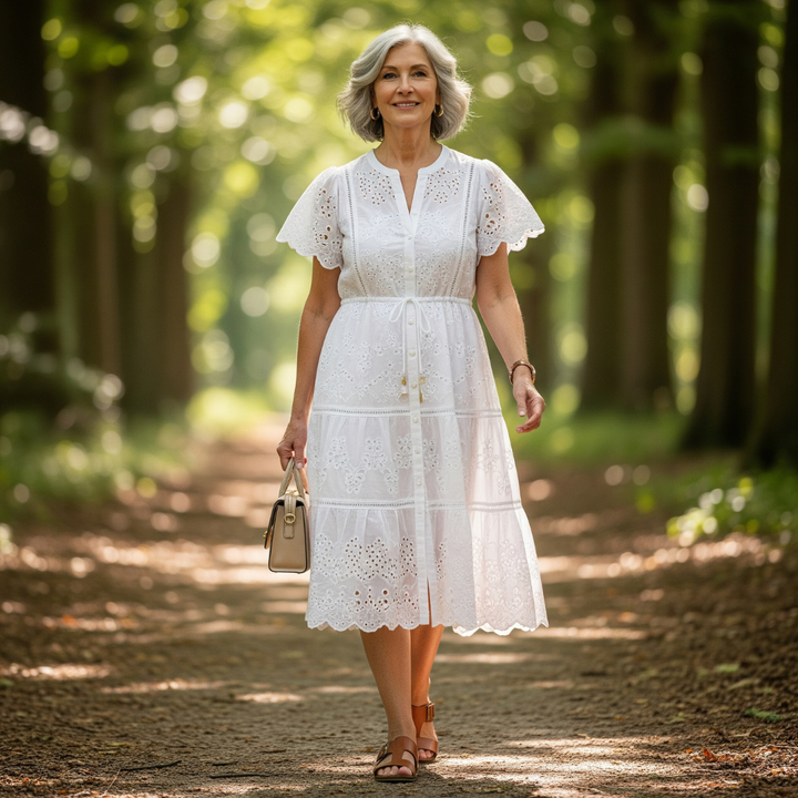 Helen™ Eyelet Midi Dress