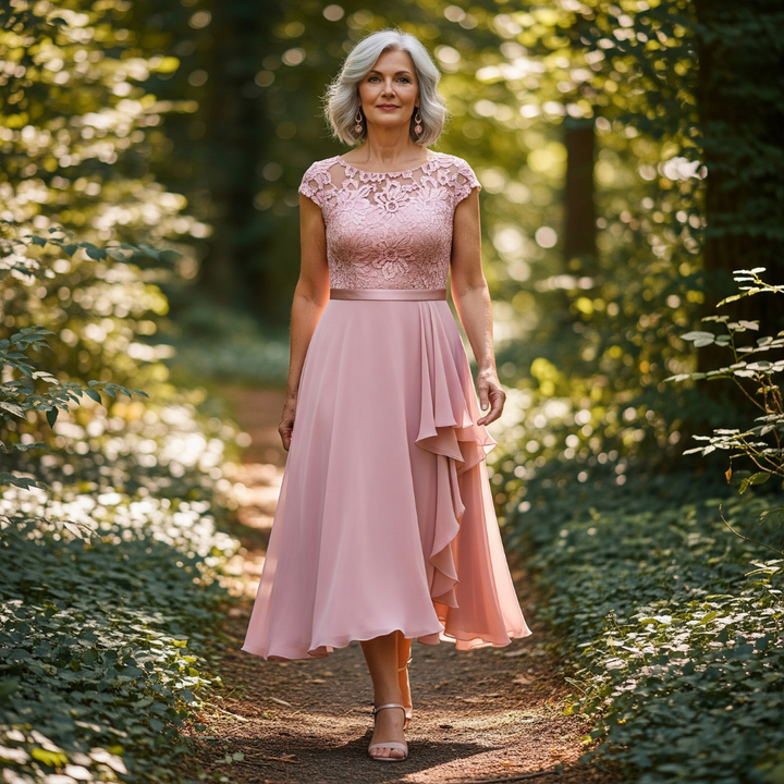 The Elise Graceful Midi Dress