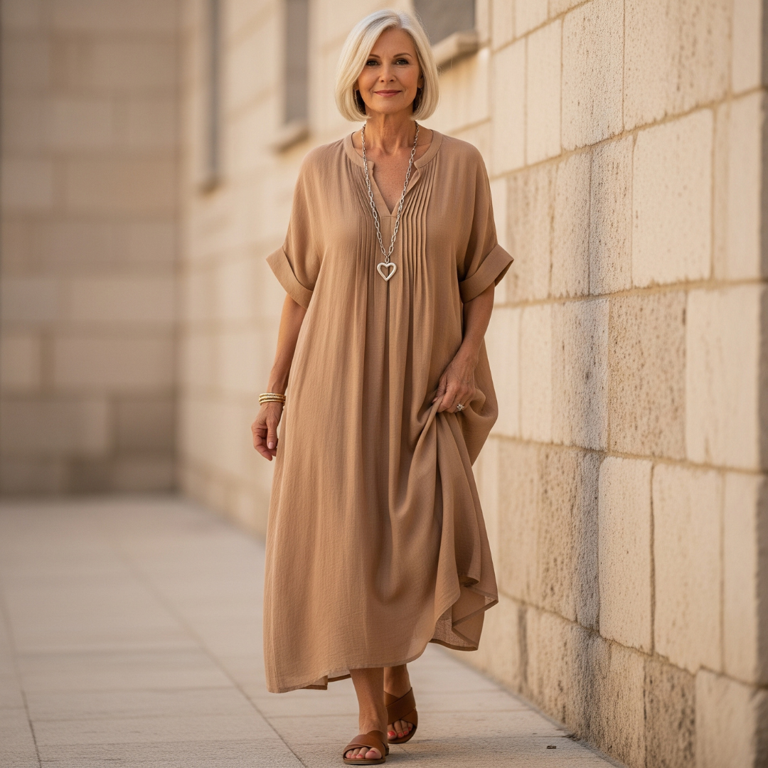 Ashley - Comfy V-Neck Dress