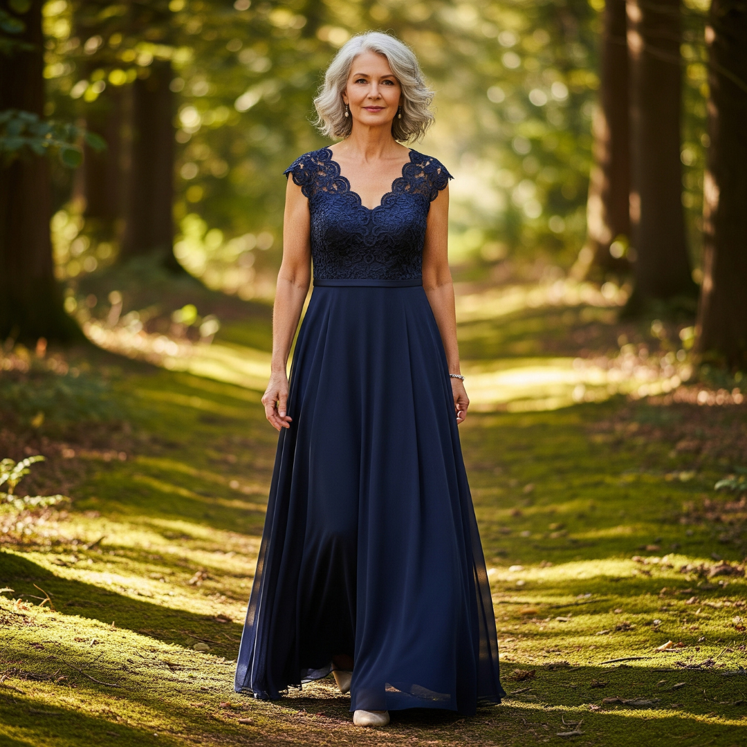 Isabelle Soft Lace Gown