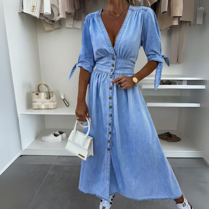SANDRA™ | ELEGANT LONG BUTTON-DOWN DRESS (ALMOST SOLD OUT!)