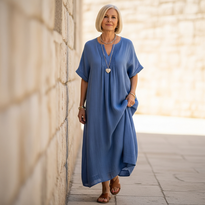 Ashley - Comfy V-Neck Dress