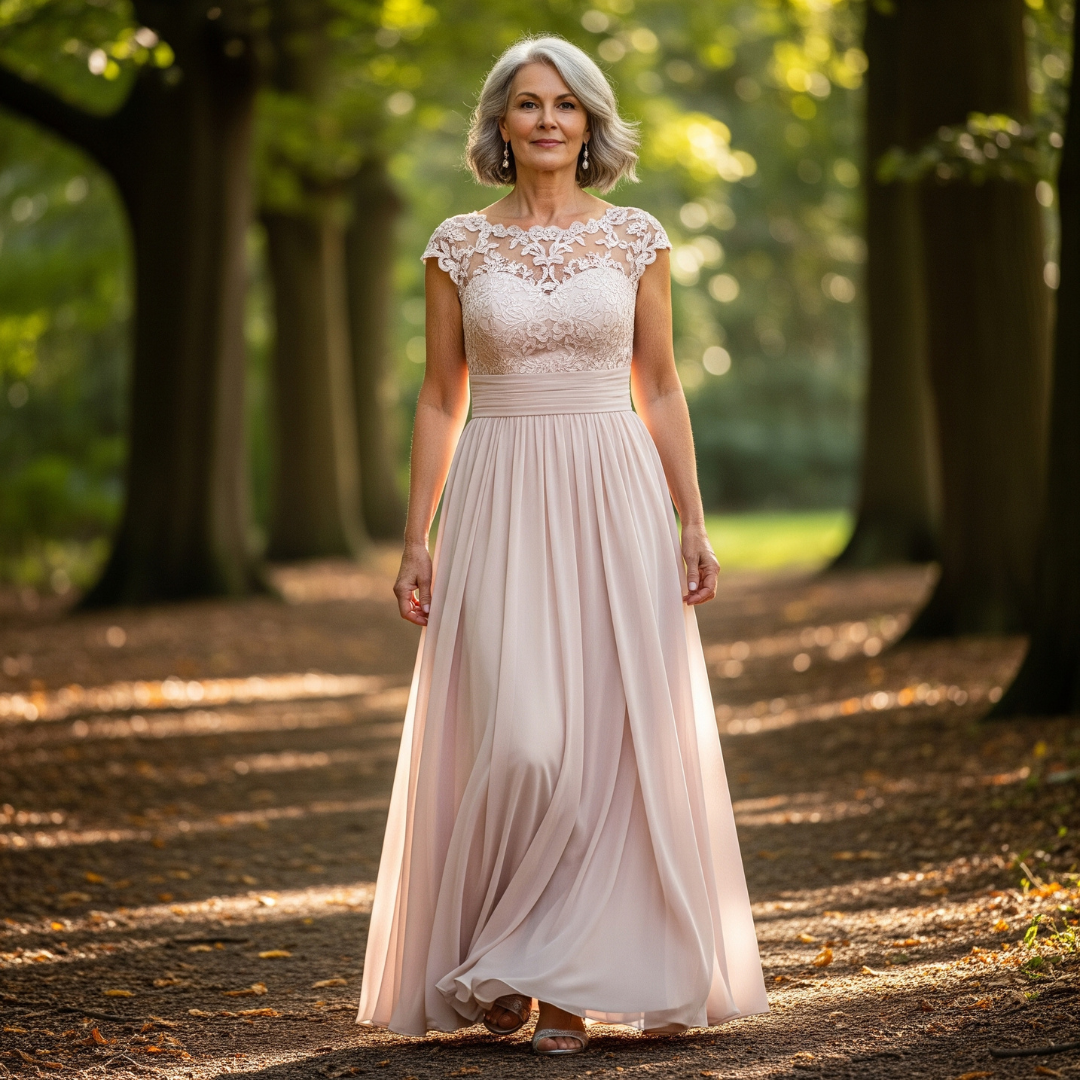 The Elisean Forest Lace Gown