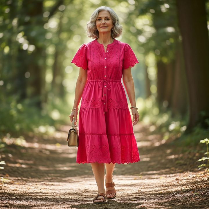Helen™ Eyelet Midi Dress