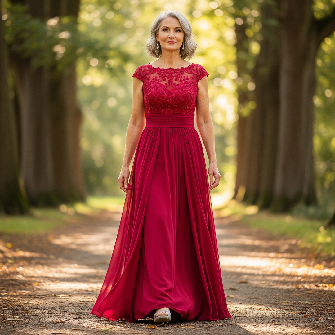 The Elisean Forest Lace Gown