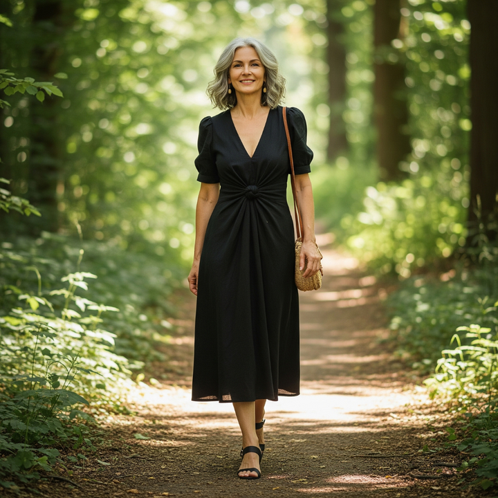Clarissa™ – Elegant Cotton-Linen Dress for Women