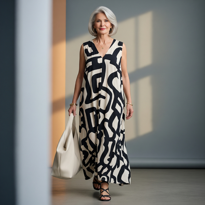 Joselle | Trendy Dress with V-Neck