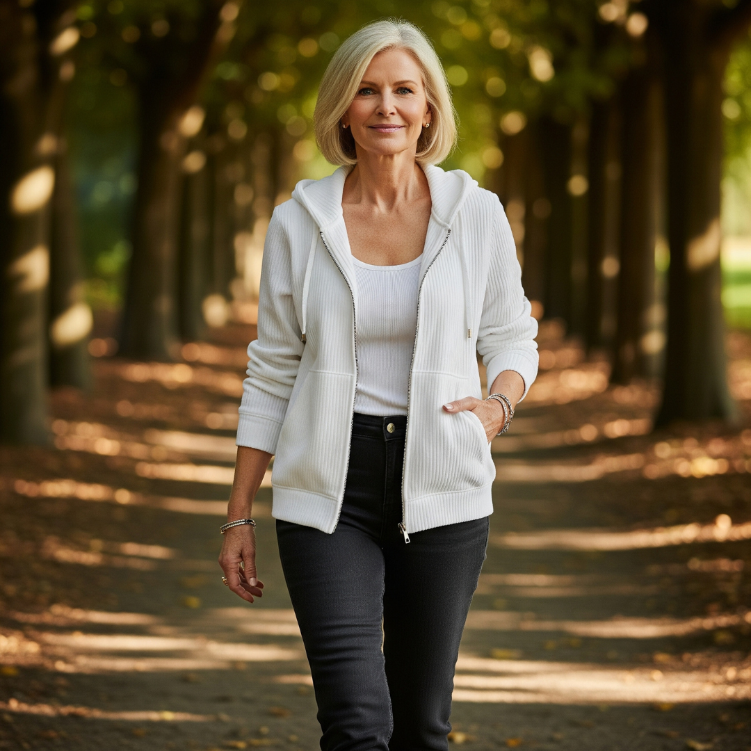 Helena – Lightweight Corduroy Zip Jacket