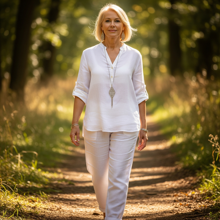 Isla - Elegant V Neck Blouse