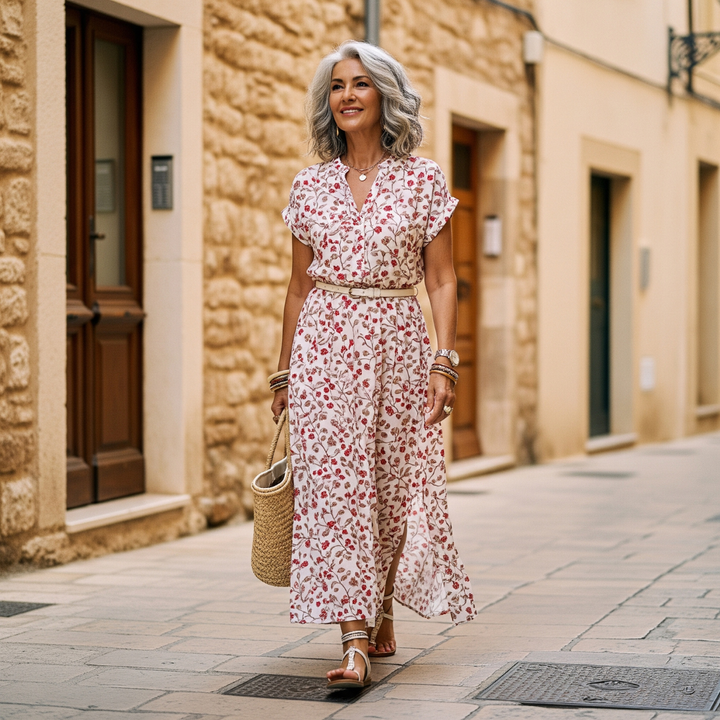 Aera - Elegant Bohemian Maxi Dress