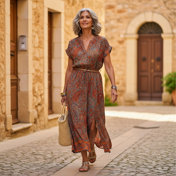 Aera - Elegant Bohemian Maxi Dress