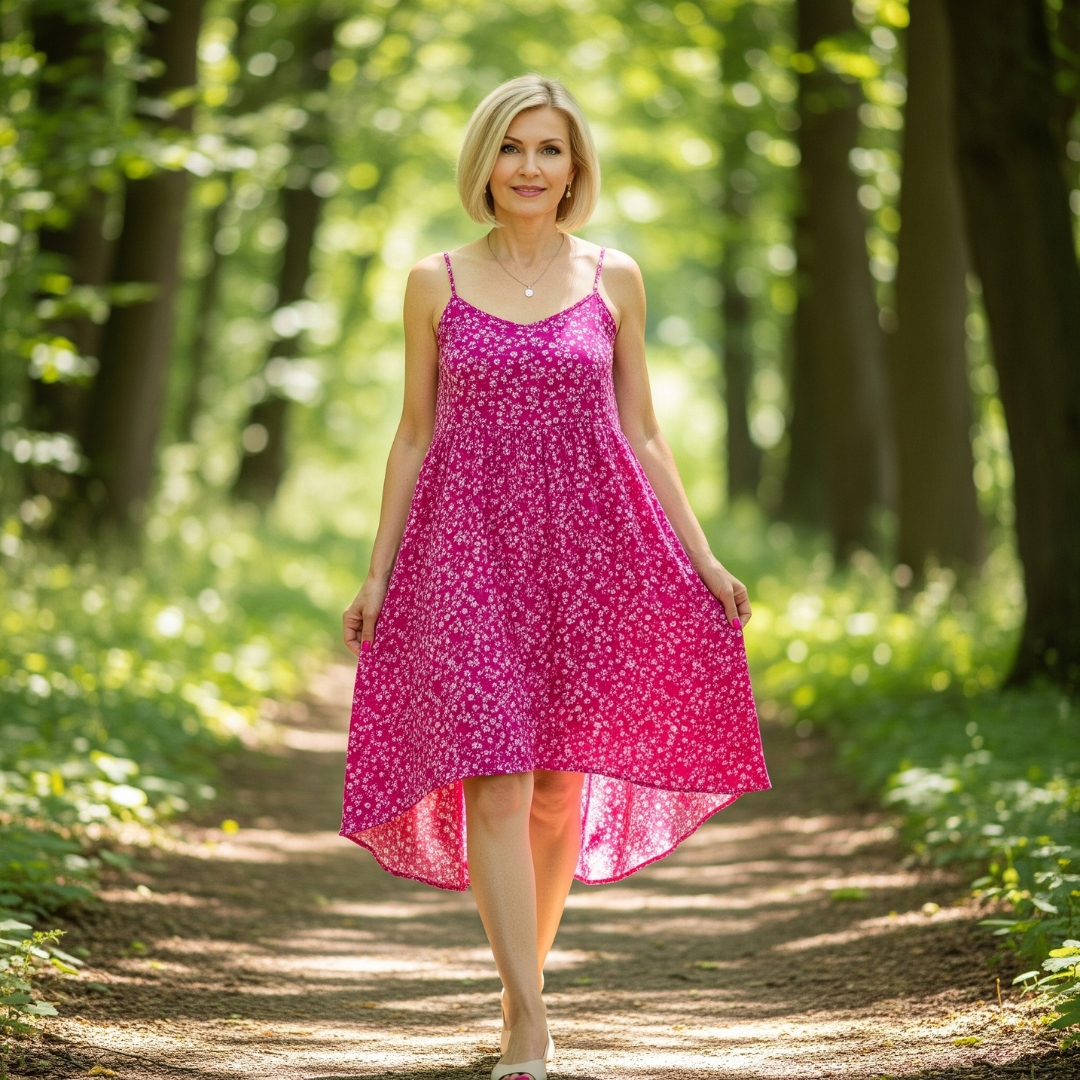 Eva™ - Printed Halter Dress