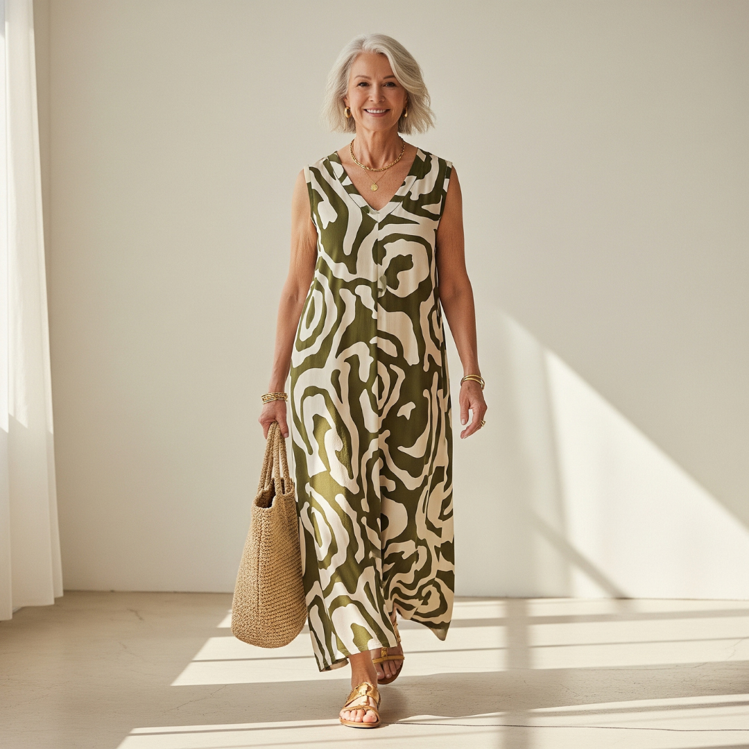 Joselle | Trendy Dress with V-Neck
