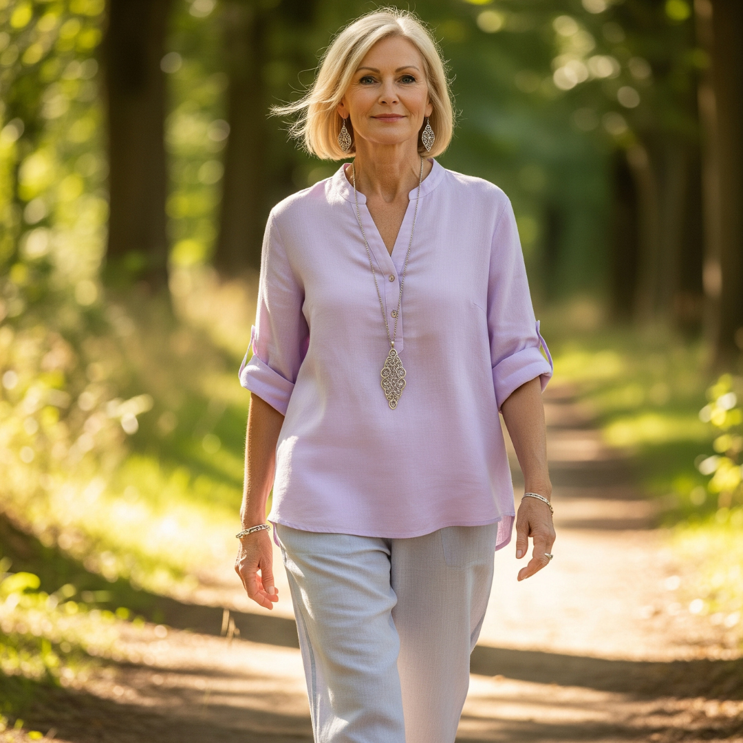 Isla - Elegant V Neck Blouse