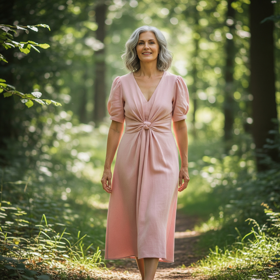Clarissa™ – Elegant Cotton-Linen Dress for Women
