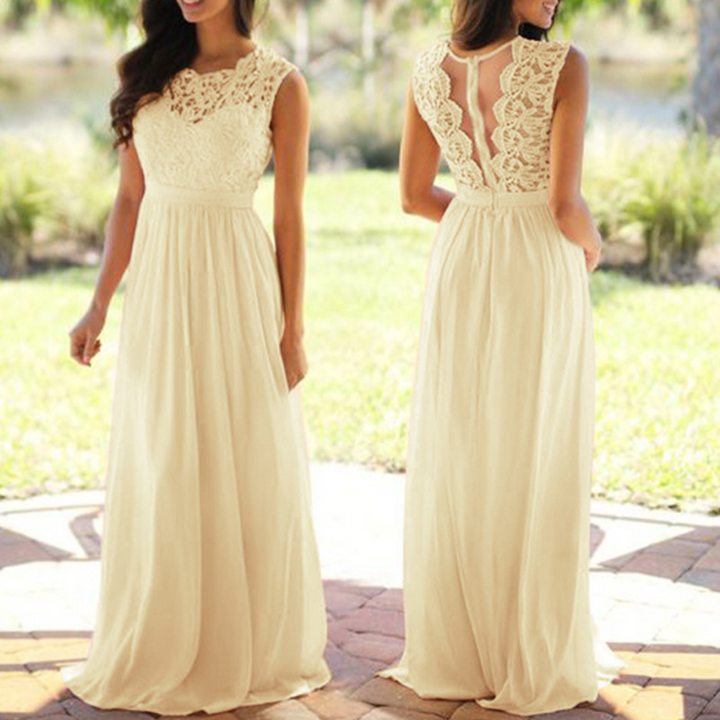 Juliette Lace-Back Maxi Dress
