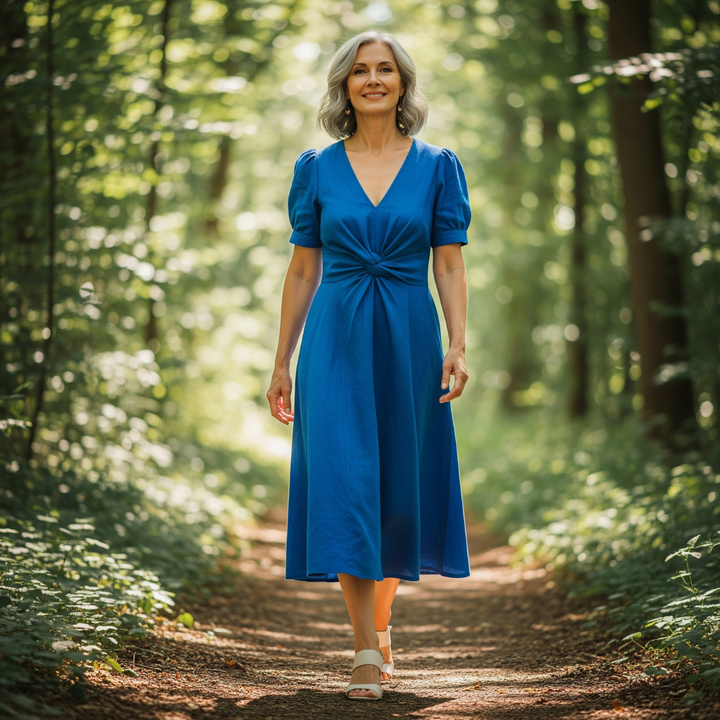 Clarissa™ – Elegant Cotton-Linen Dress for Women