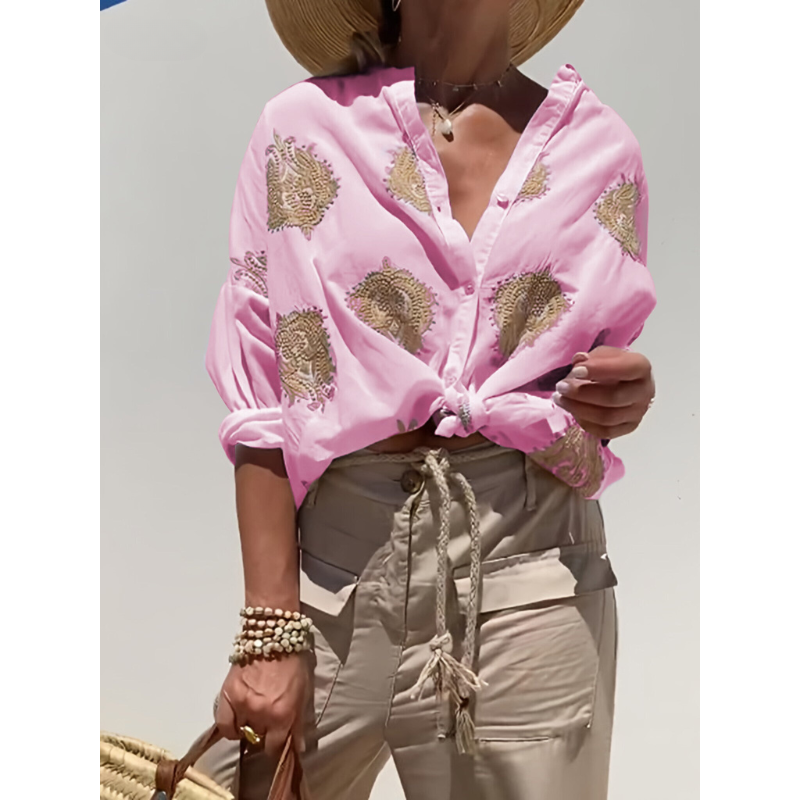 Elina™ - Chic Blouse Ibiza Style