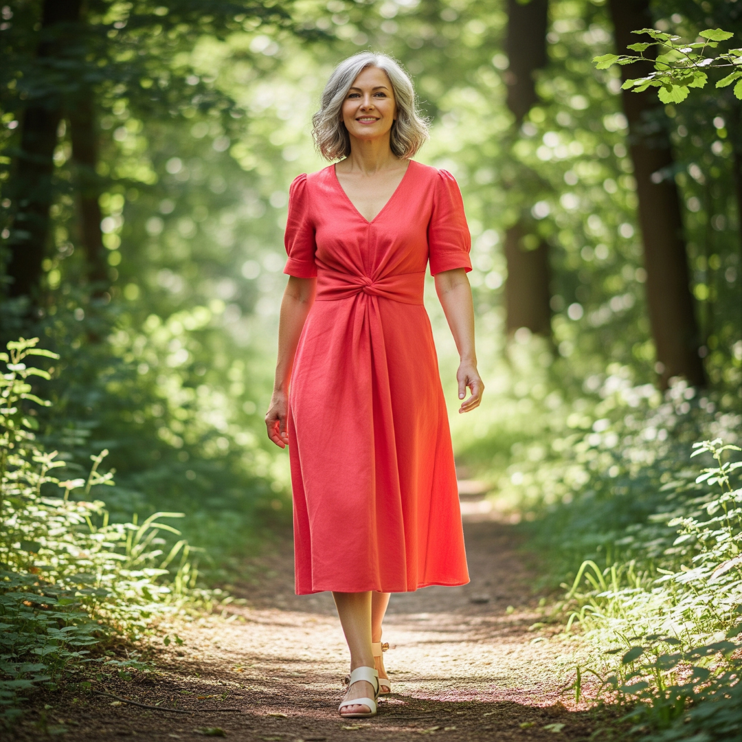 Clarissa™ – Elegant Cotton-Linen Dress for Women
