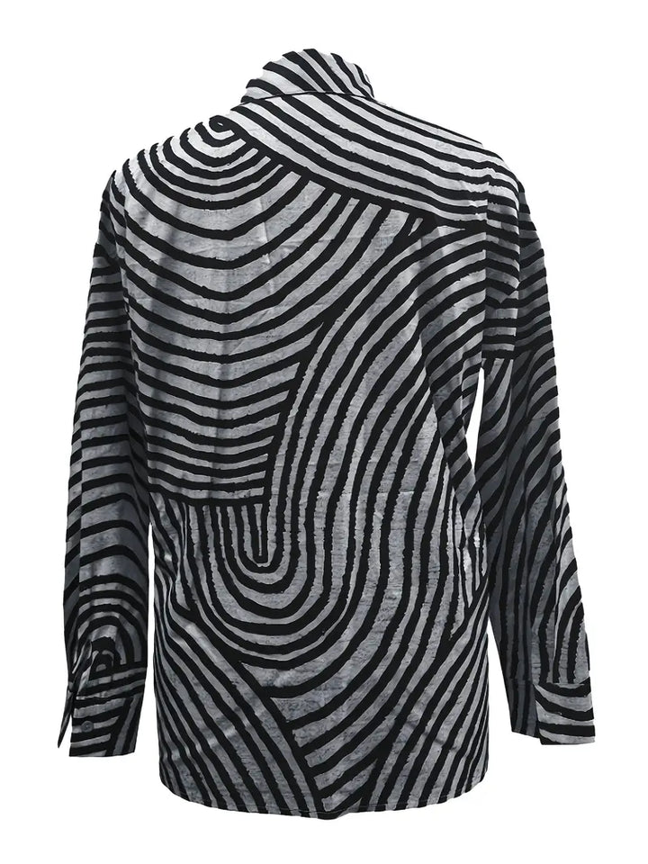 Wendy - Elegant Striped Blouse