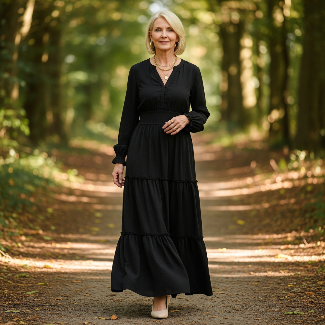 Angela – Layered Maxi Dress