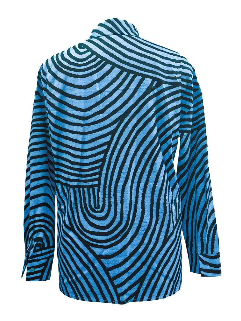 Wendy - Elegant Striped Blouse