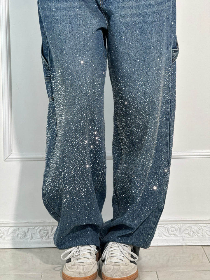 Jean en denim brillant Balloon Carpenter
