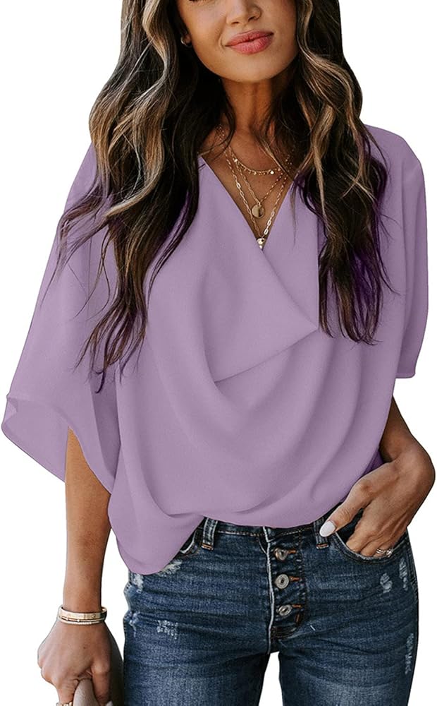 Valencia - Draped Elegance Blouse