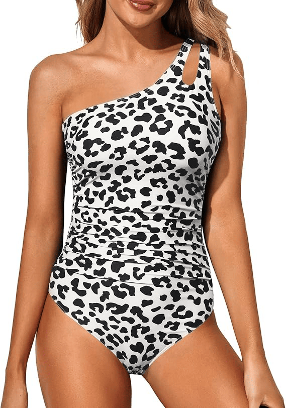 🔥One Shoulder Tummy Control Swimsuit for Women