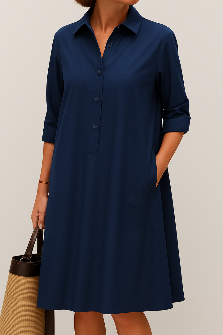 Elodie - Button-up shirt dress