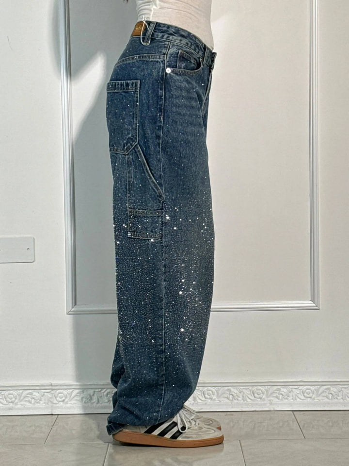 Jean en denim brillant Balloon Carpenter