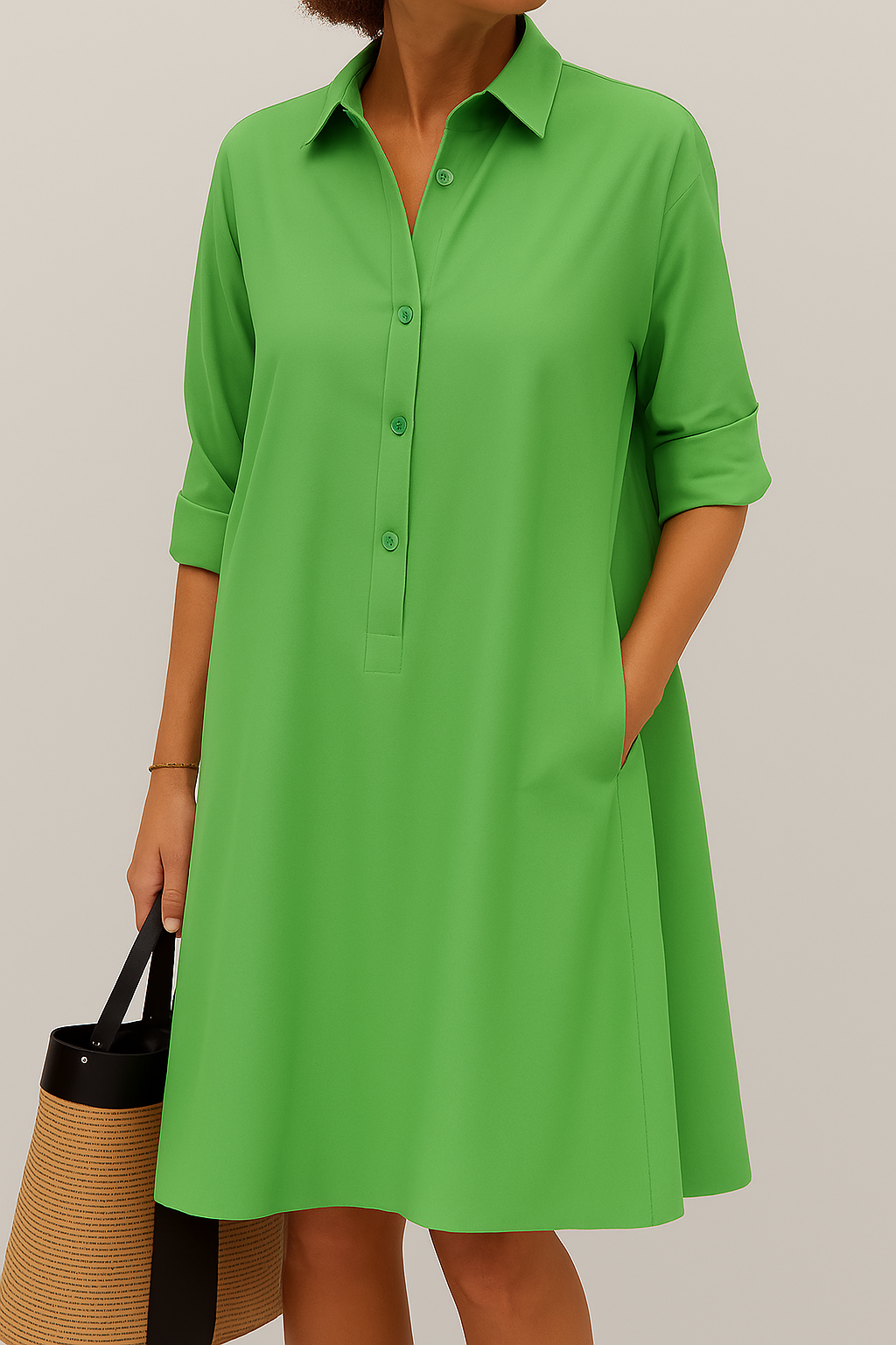 Elodie - Button-up shirt dress