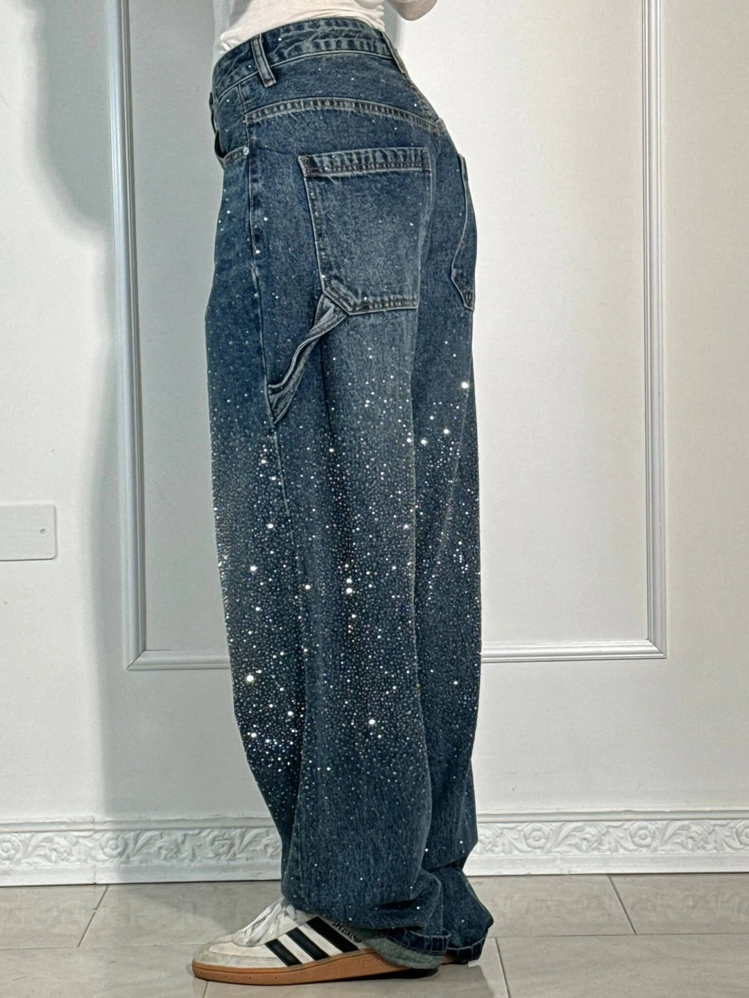 Jean en denim brillant Balloon Carpenter