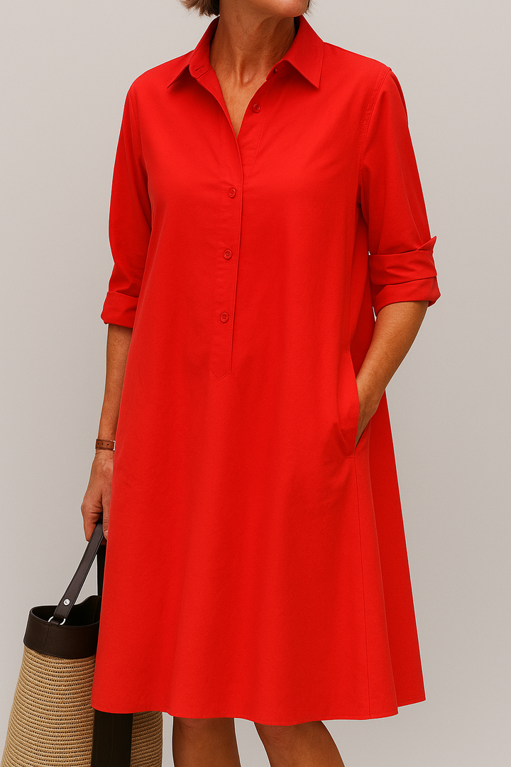 Elodie - Button-up shirt dress