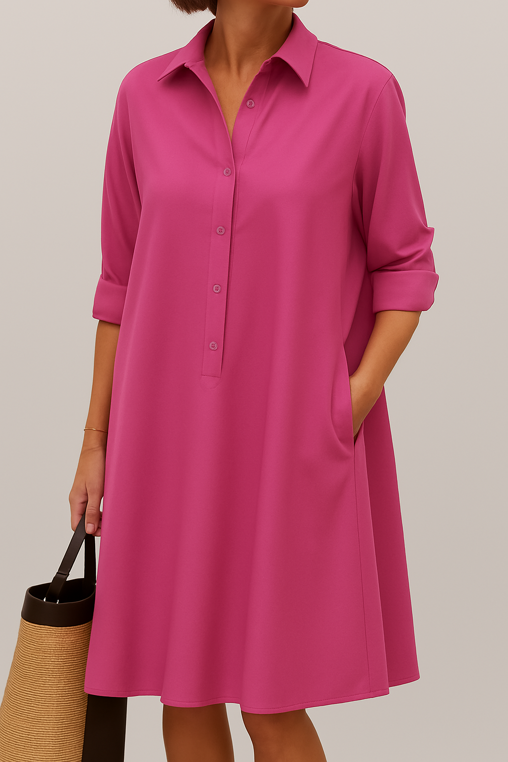 Elodie - Button-up shirt dress