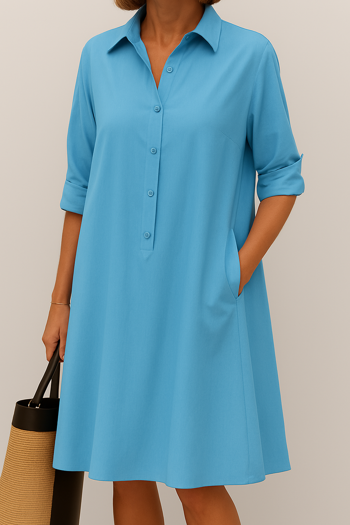Elodie - Button-up shirt dress