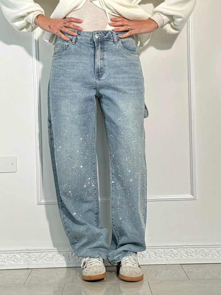 Jean en denim brillant Balloon Carpenter