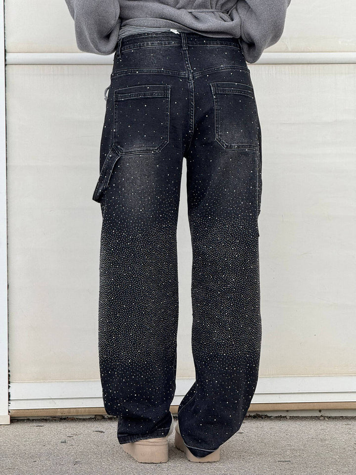 Jean en denim brillant Balloon Carpenter