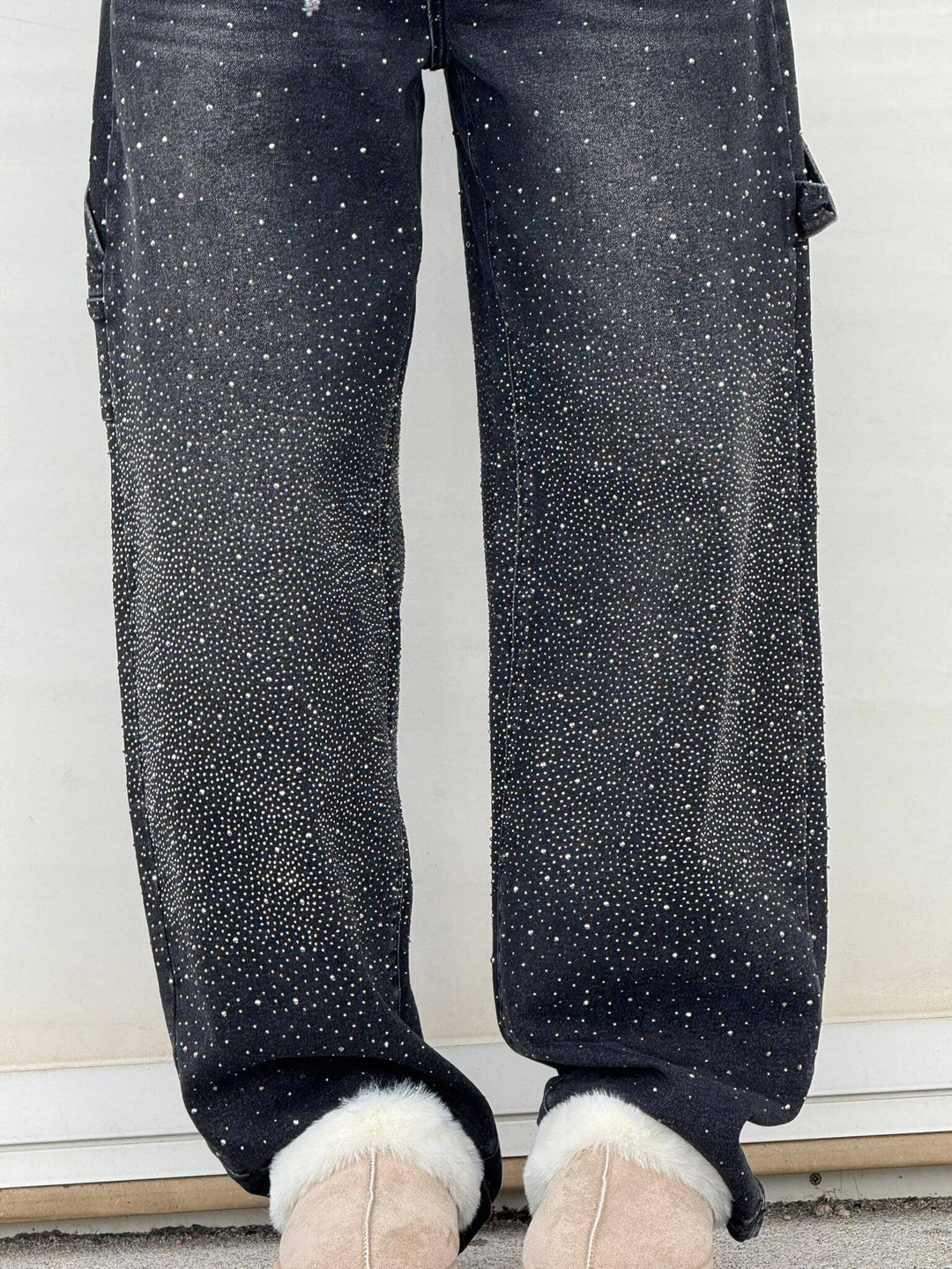 Jean en denim brillant Balloon Carpenter