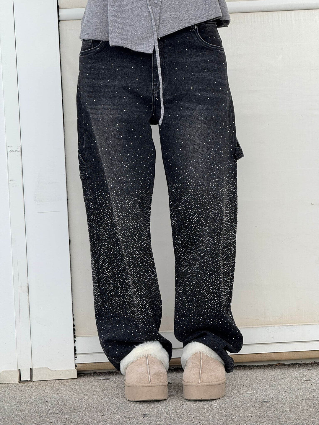 Jean en denim brillant Balloon Carpenter